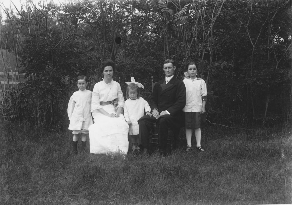 Miniature of Unidentified family portrait outside, Marlboro, Vt.