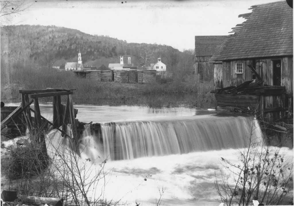 Miniature of Municipal Dam with village in background, Newfane, Vt.