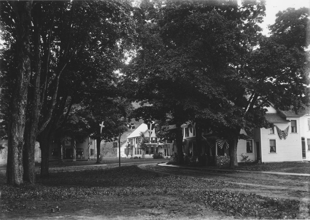 Miniature of Main Street with July 4th decorations , Newfane, Vt.