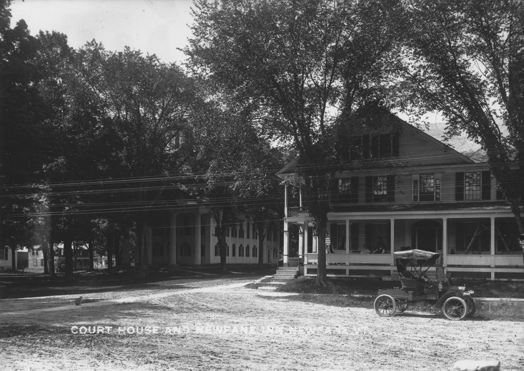 Miniature of Courthouse and Newfane Inn, Newfane, Vt.