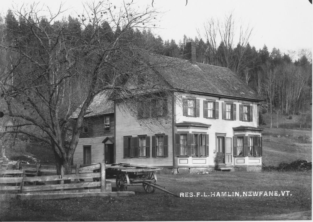 Miniature of Res. F.L. Hamlin, Newfane, Vt.