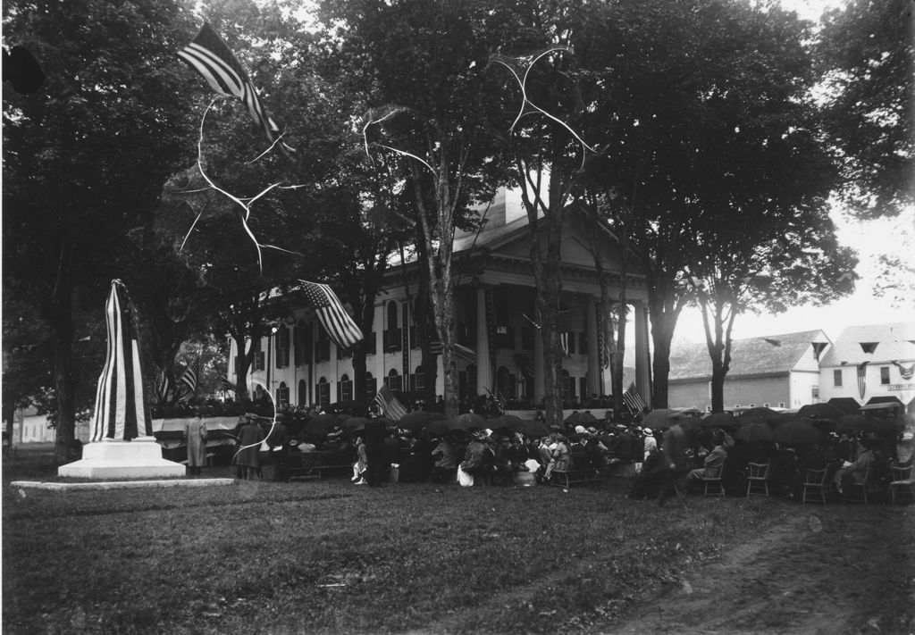 Miniature of Dedication of the Soldier's Monument in front of Courthouse, Newfane, Vt.