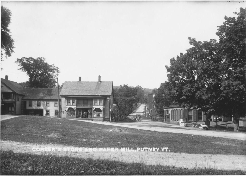 Miniature of Corser's Store and Paper Mill, Putney, Vt.