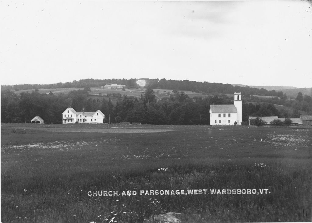 Miniature of Church and Parsonage, West Wardsboro, Vt.