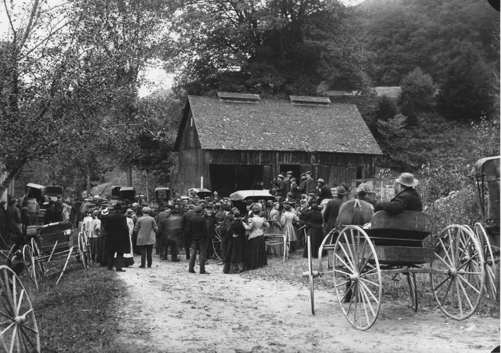 Miniature of A town auction, Williamsville, Vt.