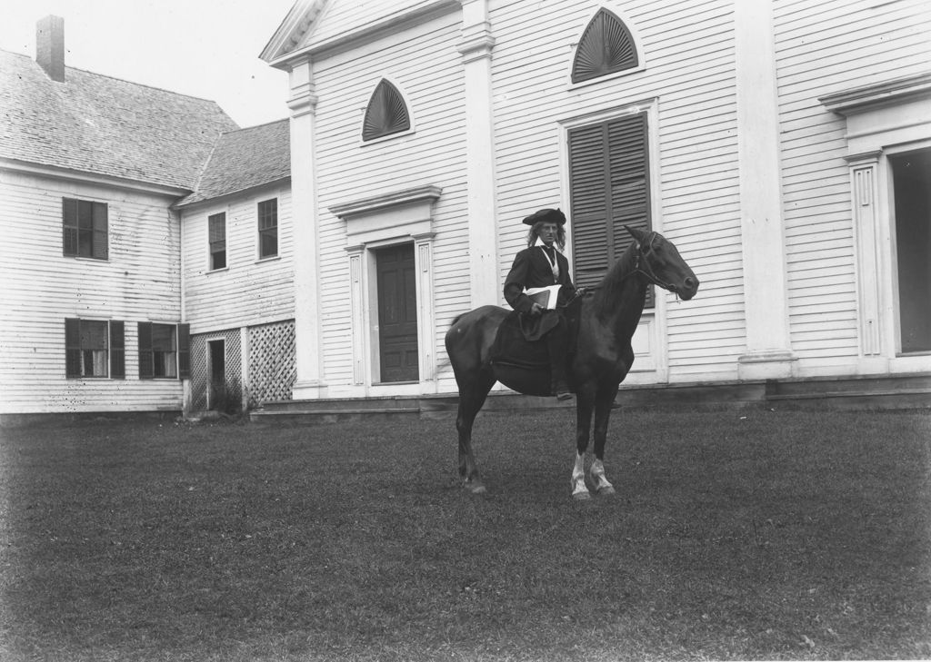 Miniature of Porter Thayer on a horse in the Williamsville Parade