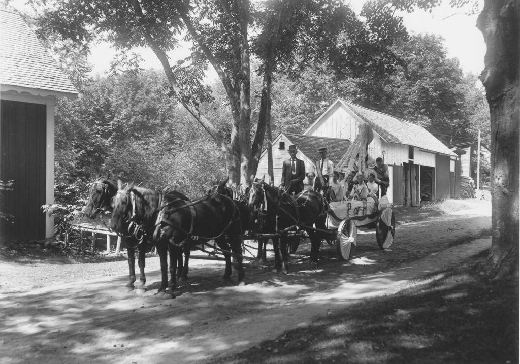 Miniature of Parade wagon pulled by horses, Williamsville, Vt.