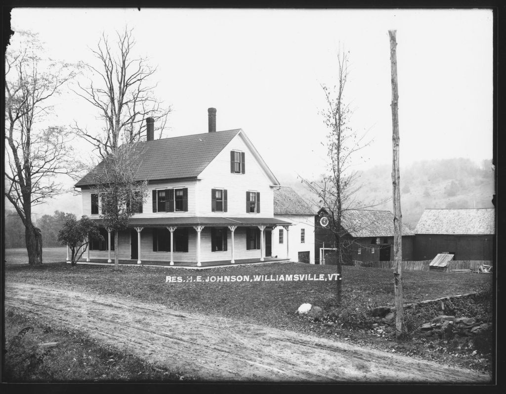 Miniature of Res. H.E. Johnson, Williamsville, Vt.