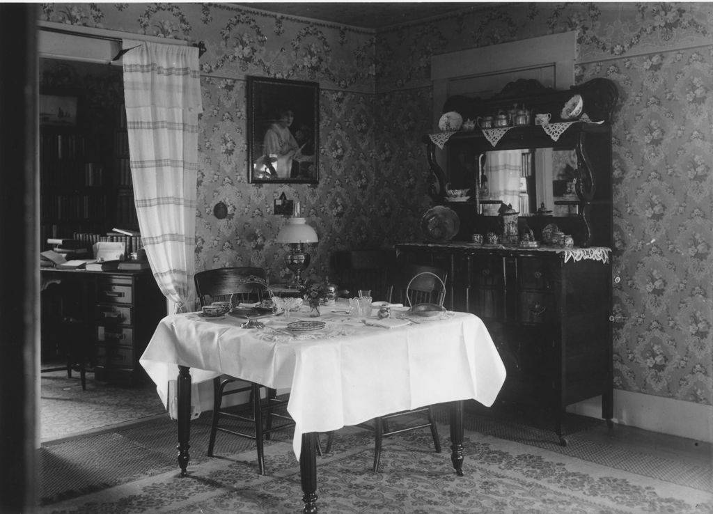 Miniature of Mrs. Eddy's house interior, dining rooom