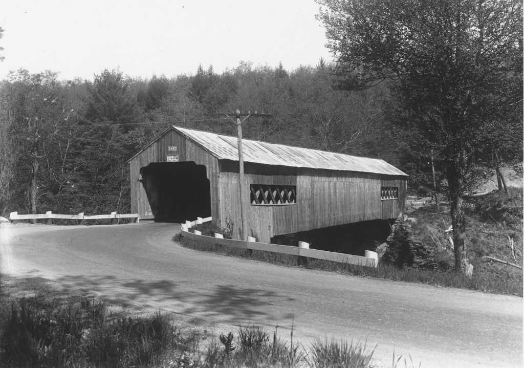 Miniature of Covered bridge by depot in Williamsville, Vt.