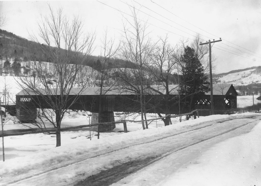 Miniature of Dummerston covered bridge, West Dummerston, Vt.