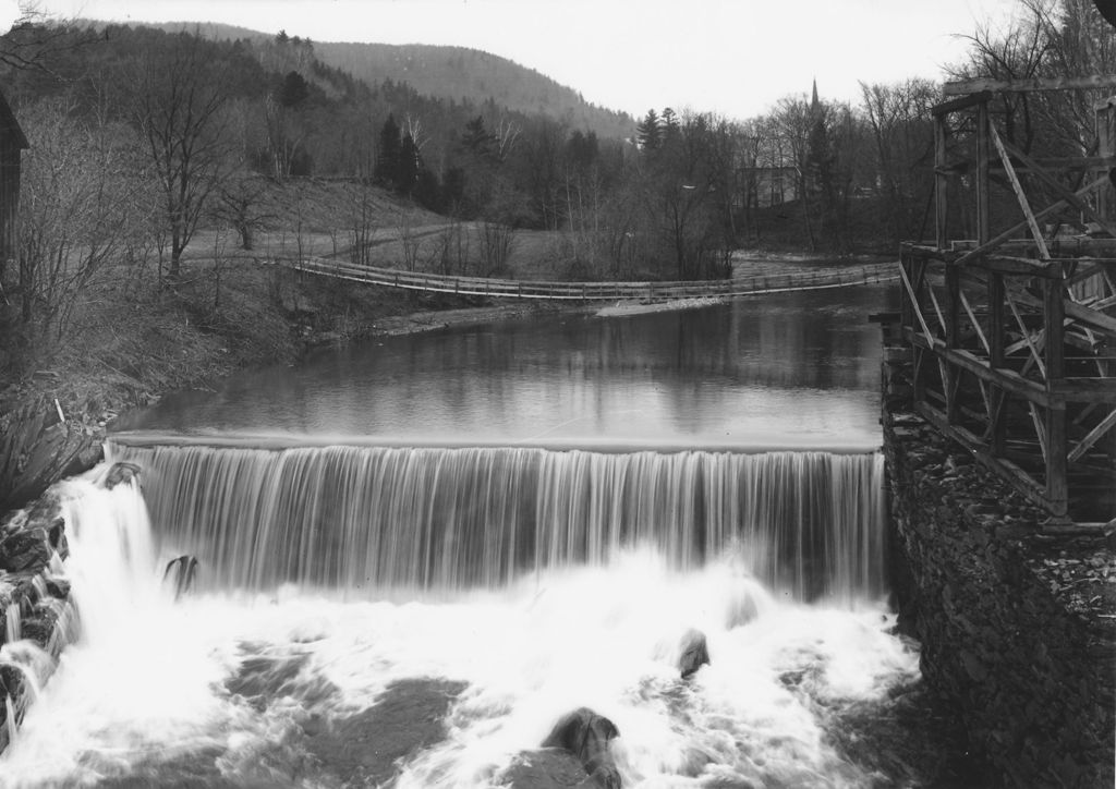 Miniature of Dam and foot bridge over river, Williamsville, Vt.