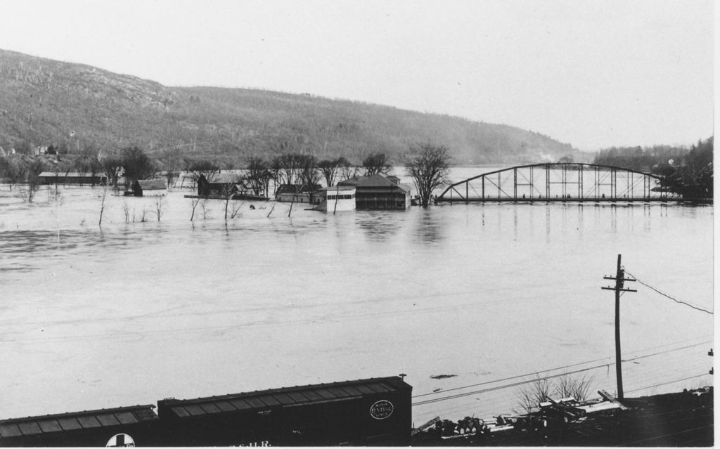 Miniature of The Island Park in Conneticut River during flooding, Brattleboro, Vt.