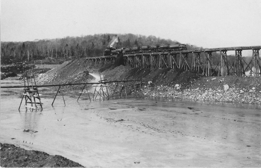 Miniature of Somerset Dam construction, Searsburg, Vt.