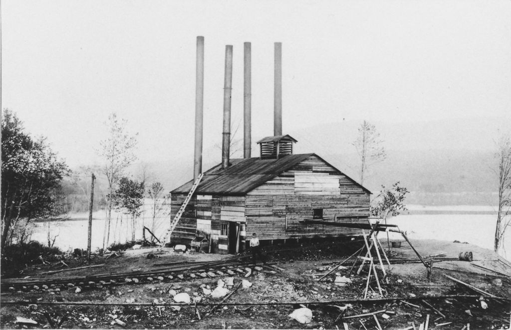 Miniature of Somerset Dam construction, Searsburg, Vt.