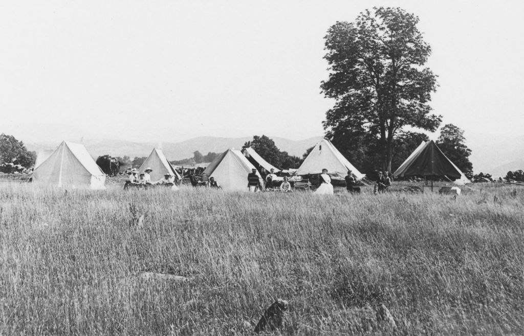 Miniature of Group camping in Putney, Vt.