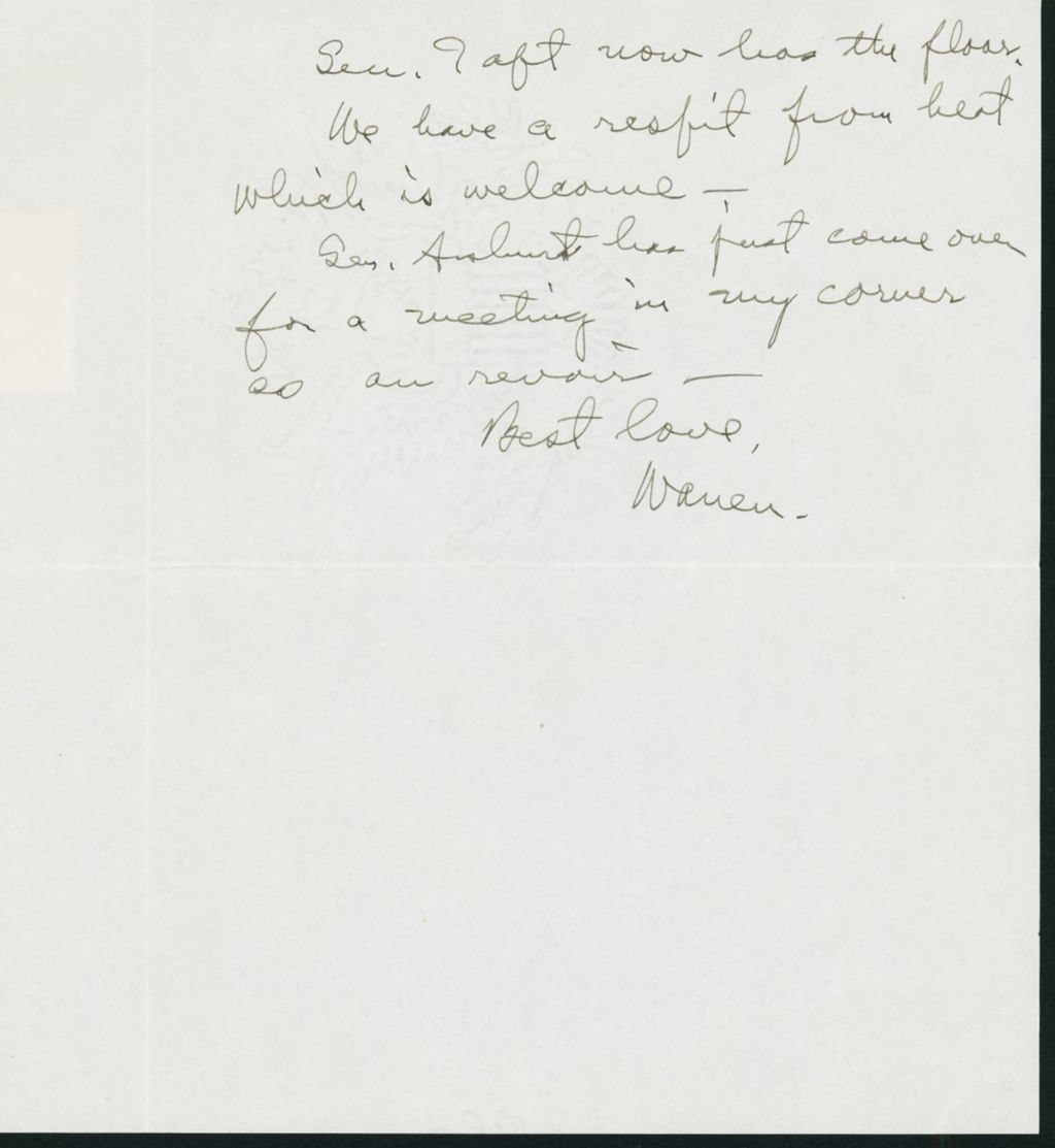 Miniature of Letter to Mrs. C.G. (Ann) Austin, June 20, 1939