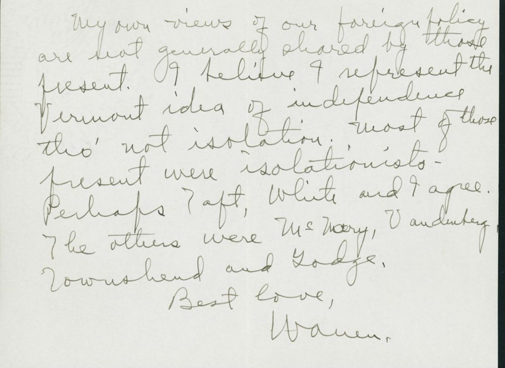 Miniature of Letter to Mrs. C.G. (Ann) Austin, April 29, 1940