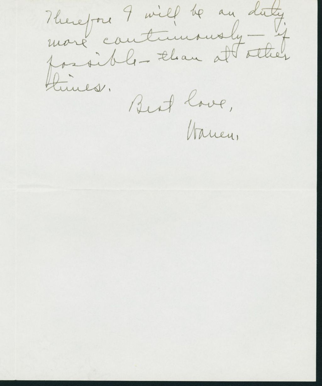 Miniature of Letter to Mrs. C.G. (Ann) Austin, August 22, 1940