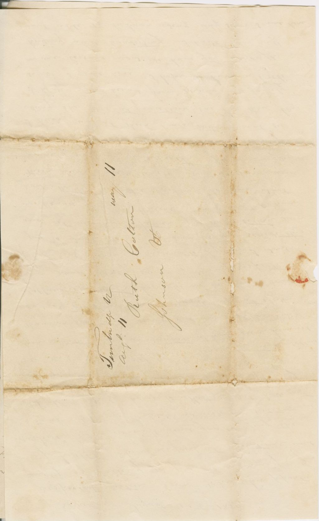 Miniature of Moses S. Colton to Ruth Colton\, 1834 August 10