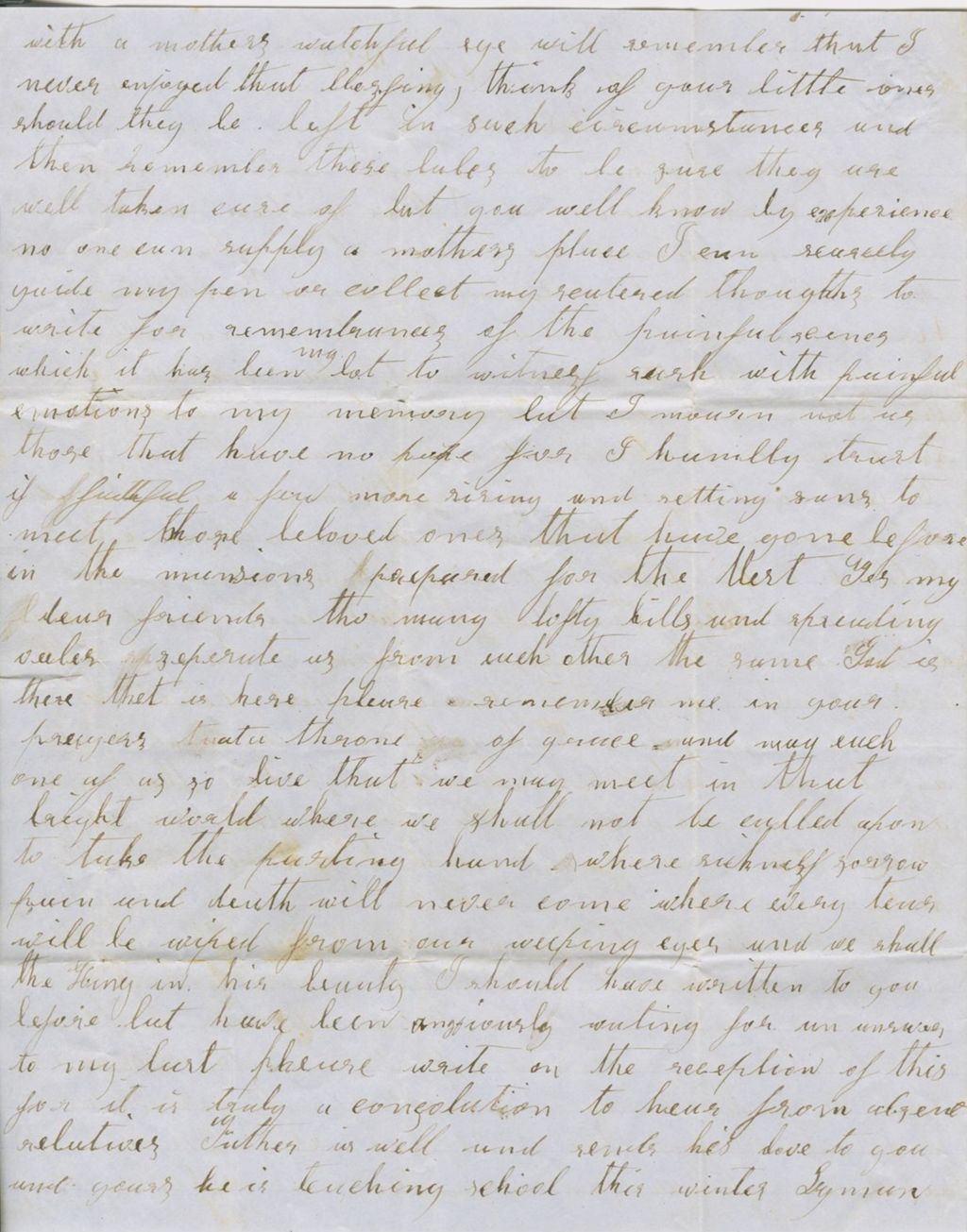 Miniature of Bestsey Verona Colton to Ruth Fletcher\, 1852 December 24
