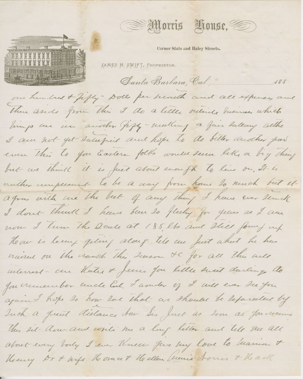 Miniature of Edward C. Smith to [Henrietta Fletcher]\, undated