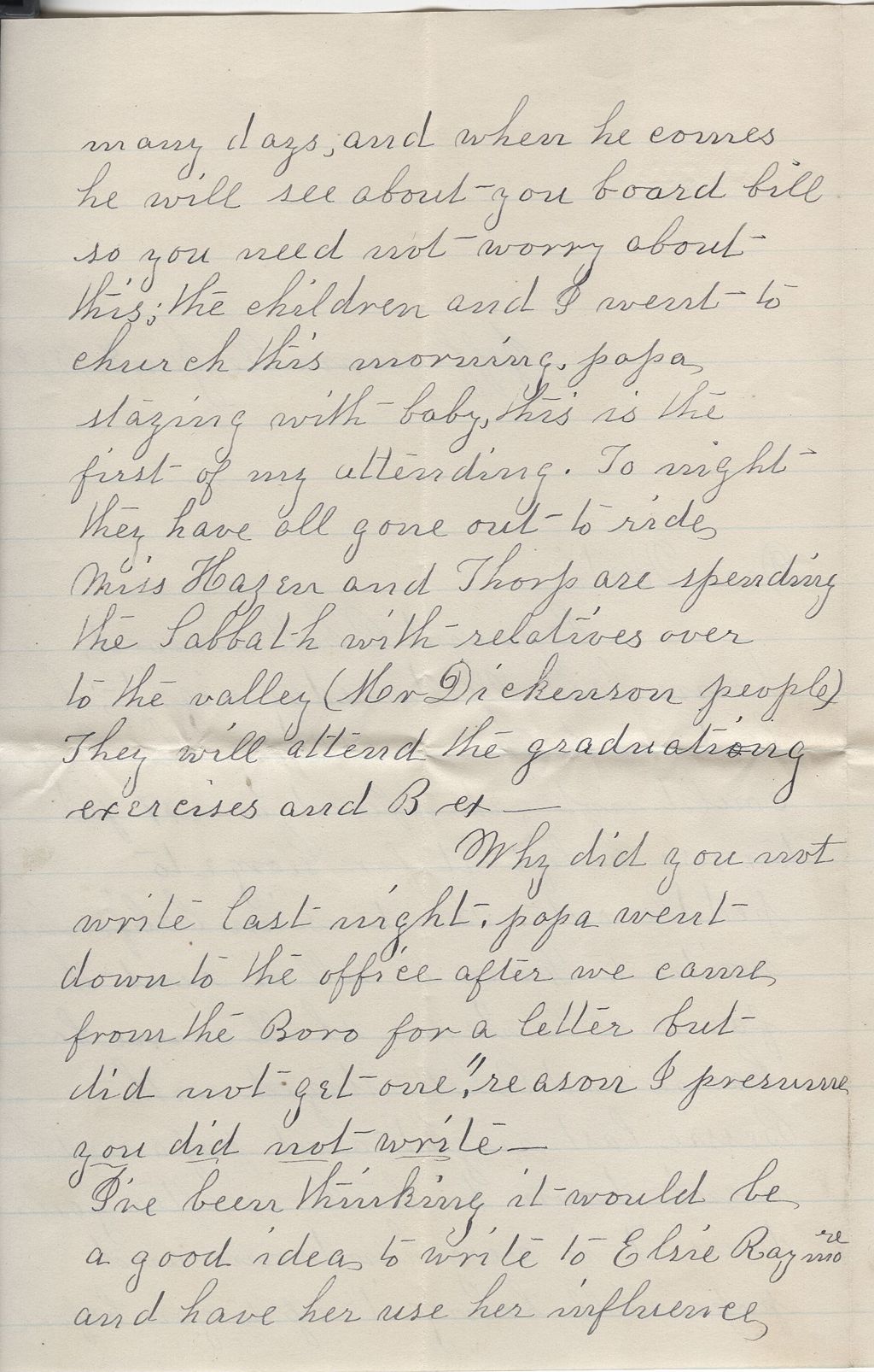 Miniature of Henrietta Fletcher to Katherine Fletcher\, 1888 January 8