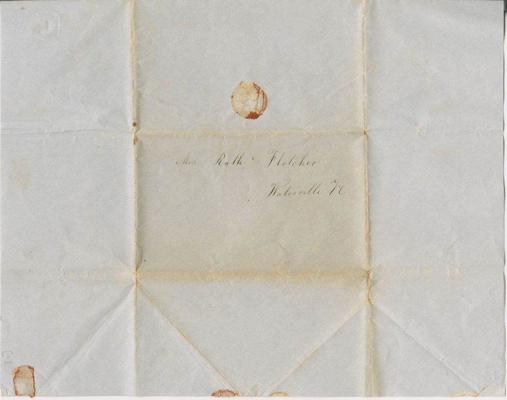 Miniature of Harriet Hodgkin to Ruth Fletcher\, 1851 April 18