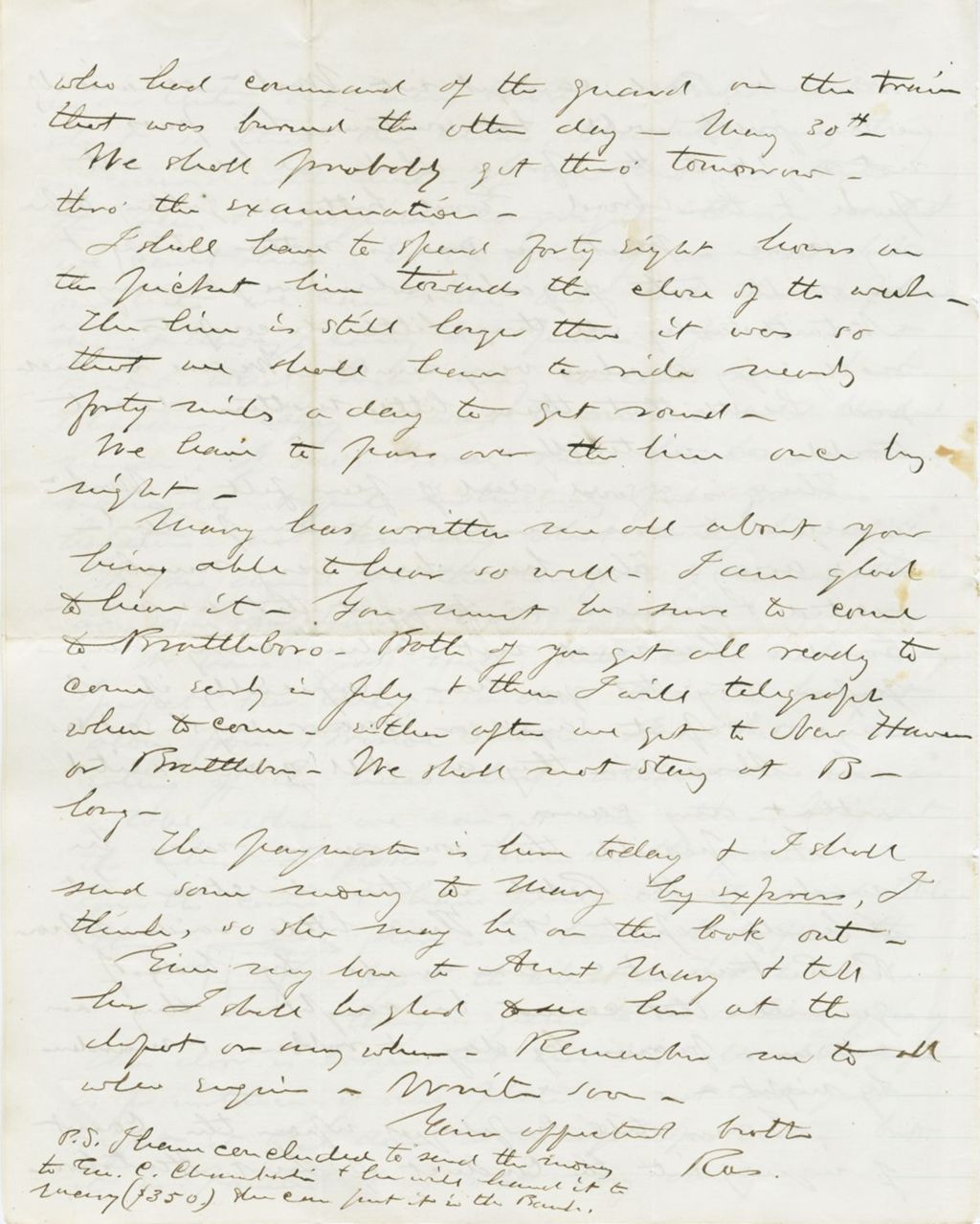 Miniature of Roswell Farnham to Laura