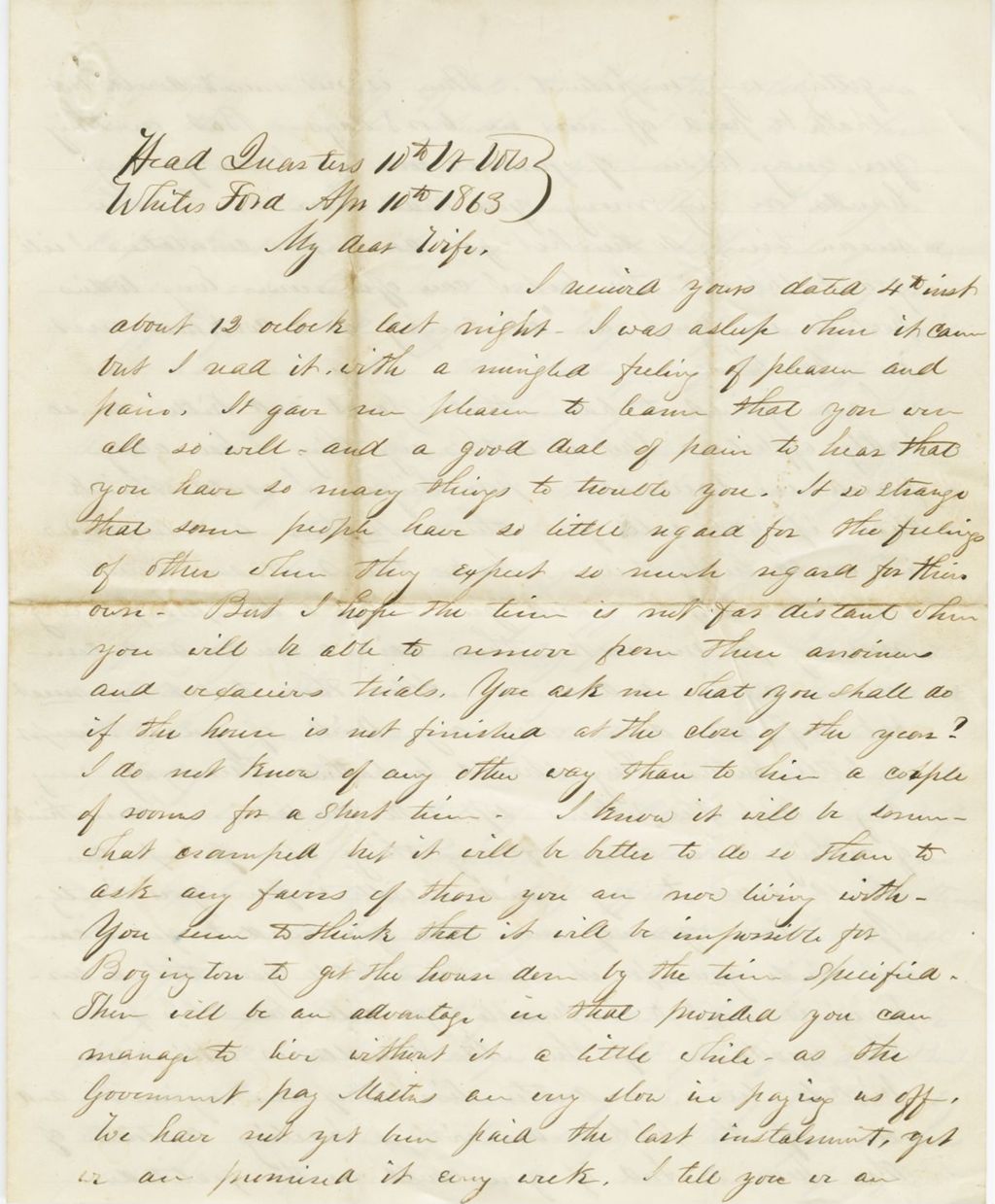 Miniature of Joseph Rutherford to [Hannah Rutherford]