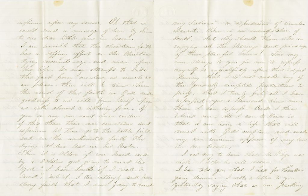 Miniature of Joseph Rutherford to [Hannah Rutherford]