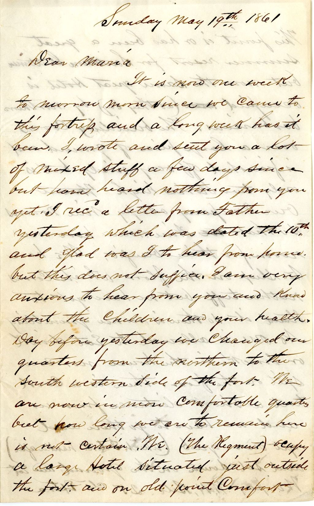 Miniature of Valentine G. Barney to Maria Barney