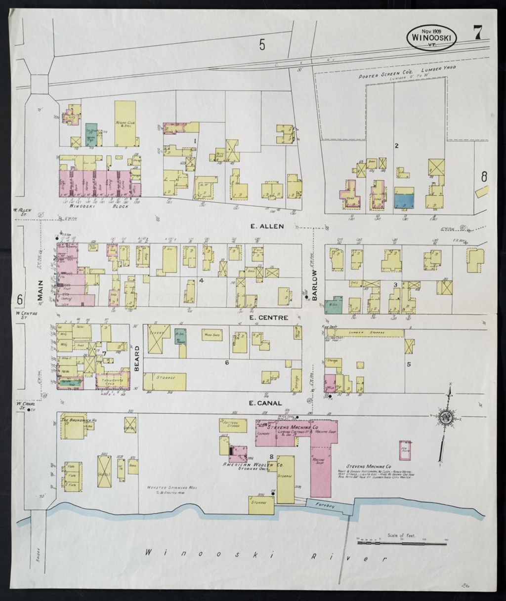 Miniature of Winooski 1909, sheet 07