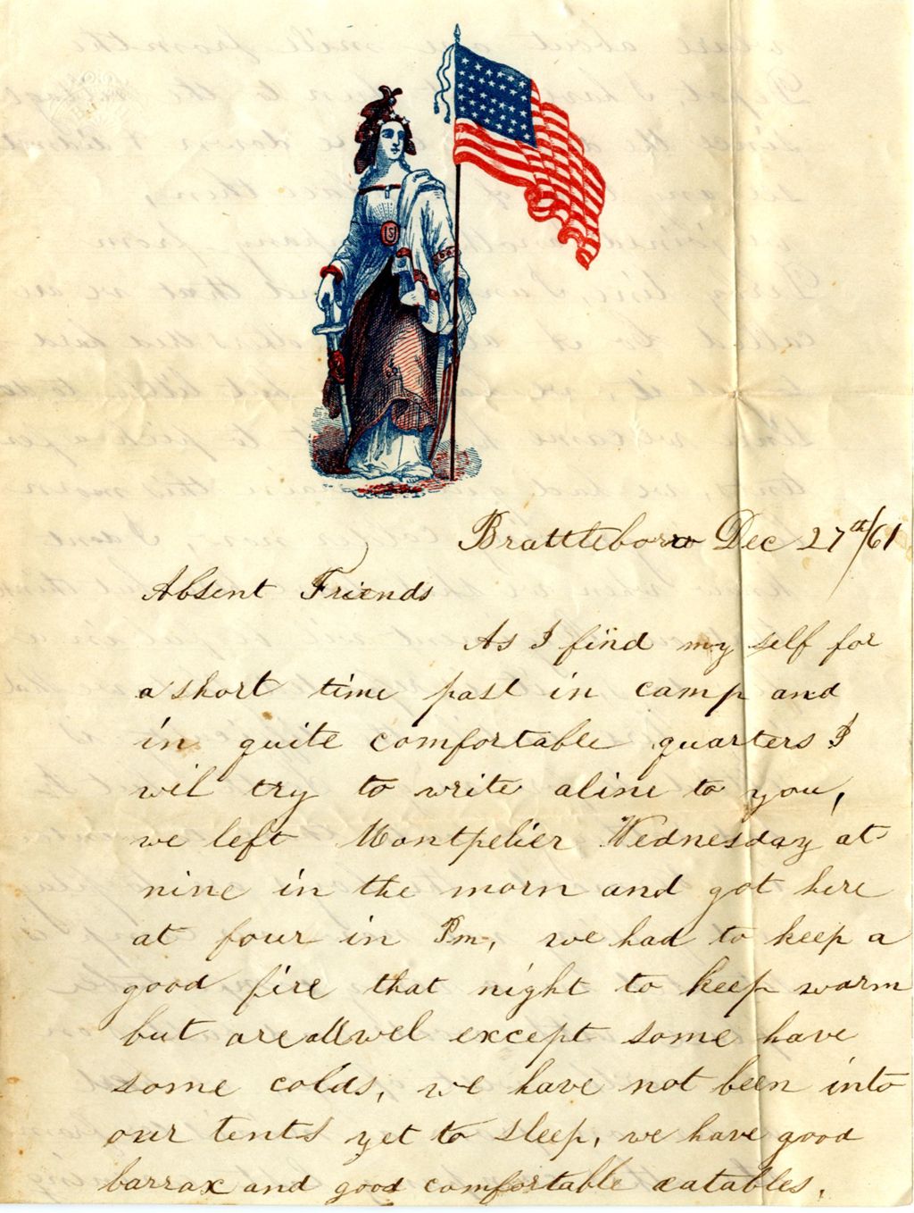 Miniature of Justus F. Gale to Family