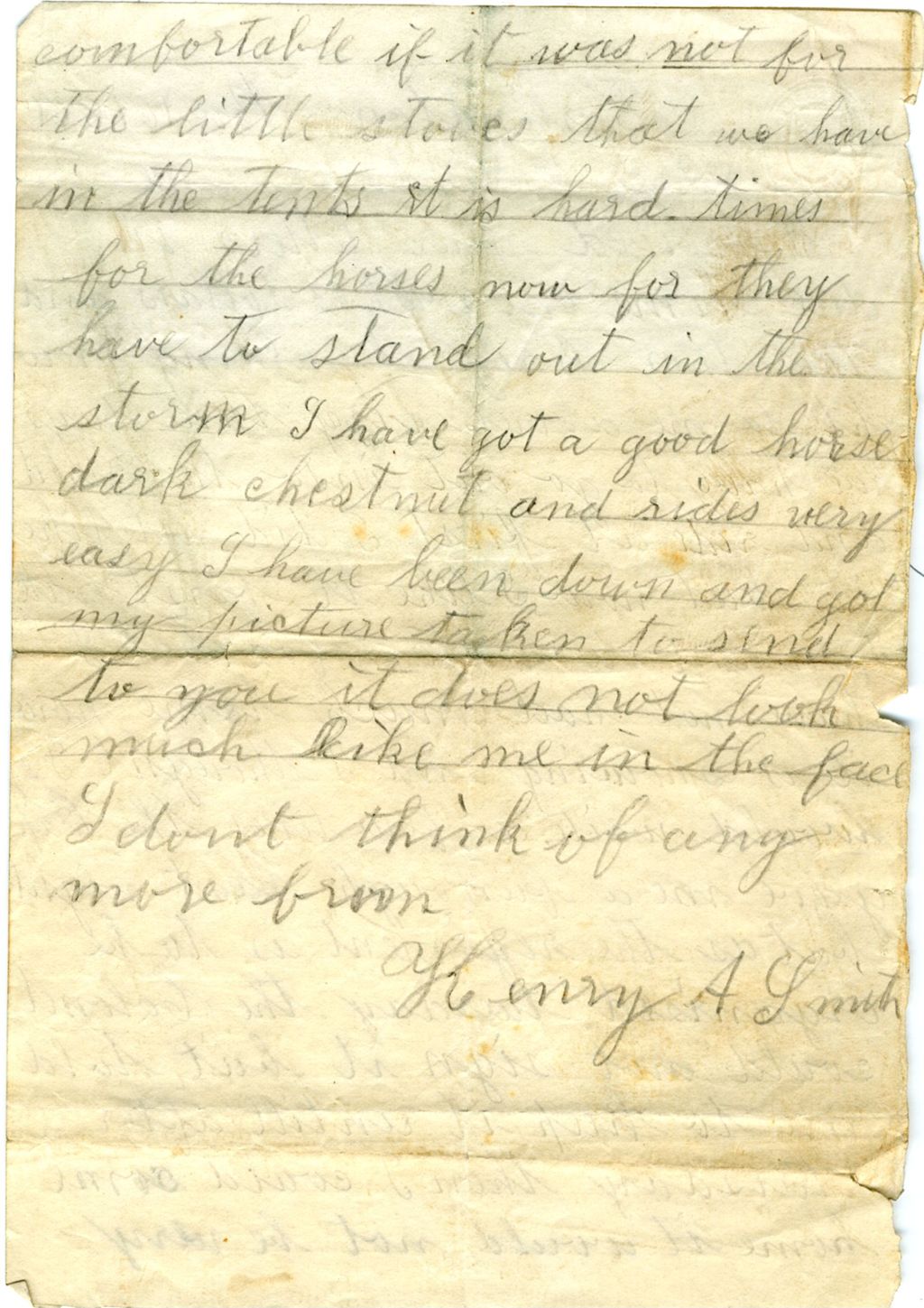 Miniature of Henry A. Smith to Friends