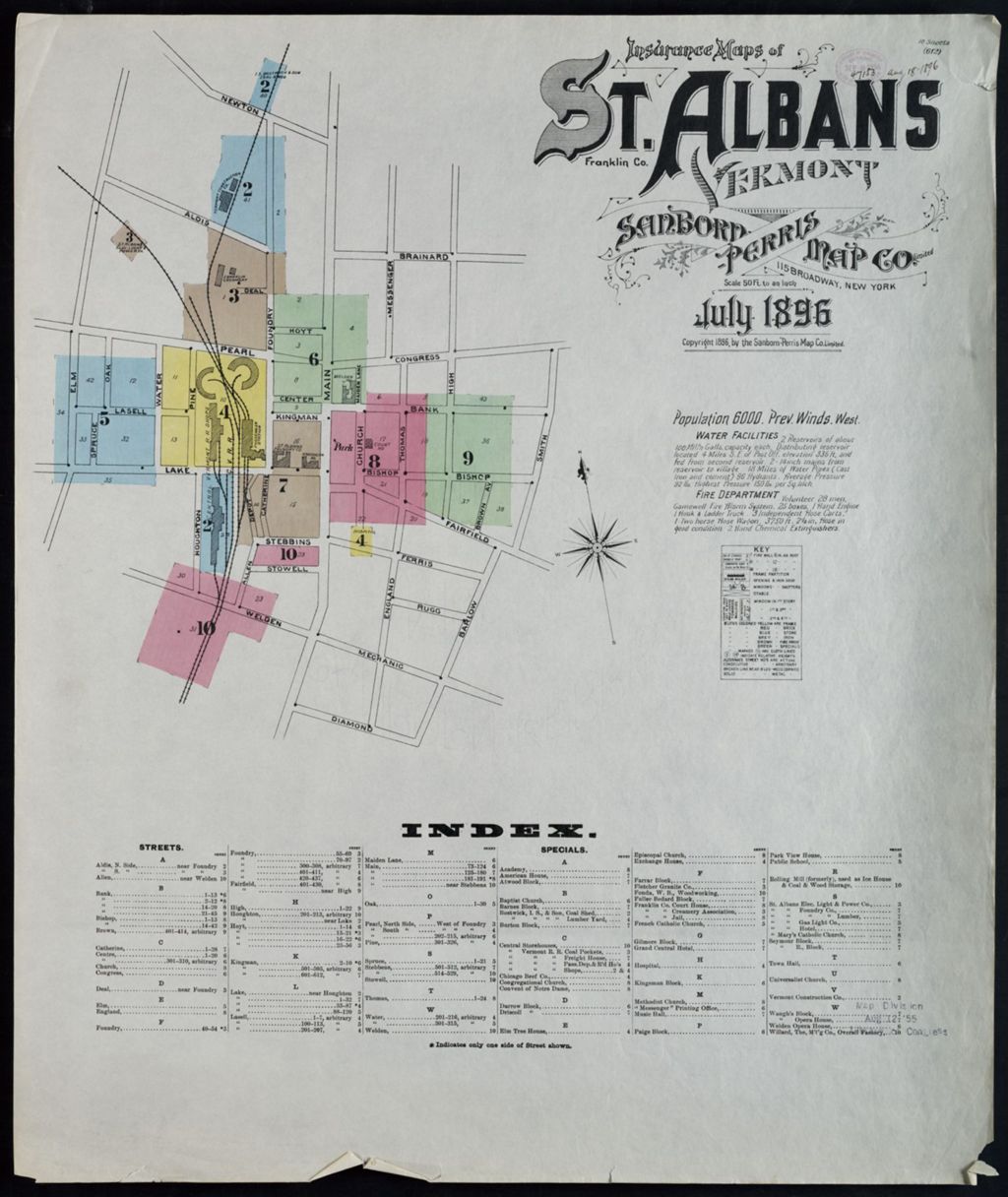 Miniature of Saint Albans 1896, Index