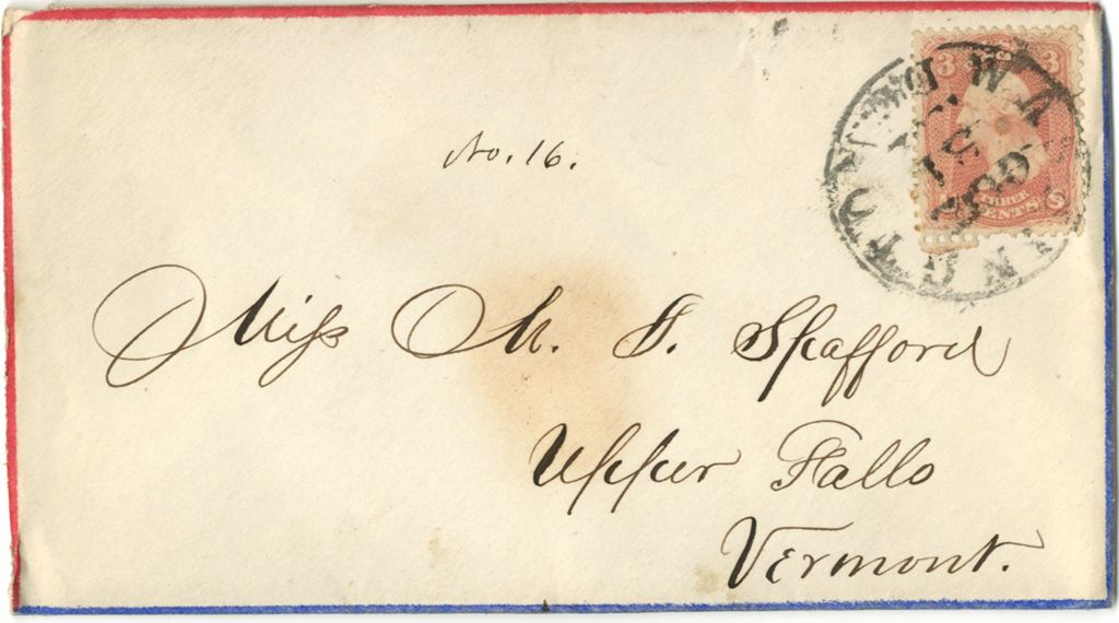 Miniature of Joseph Spafford to Mary Jane Spafford