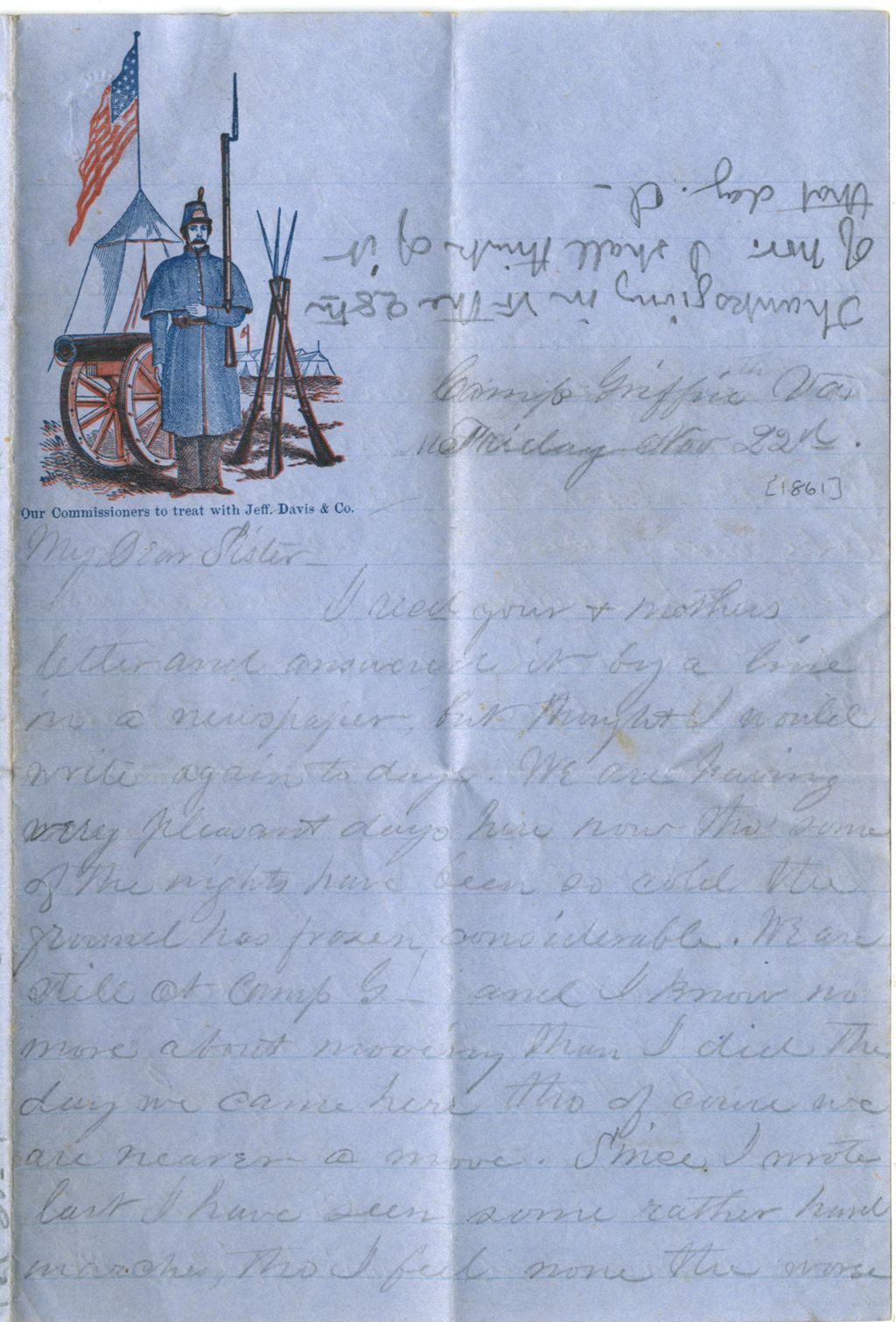 Miniature of Joseph Spafford to Mary Jane Spafford