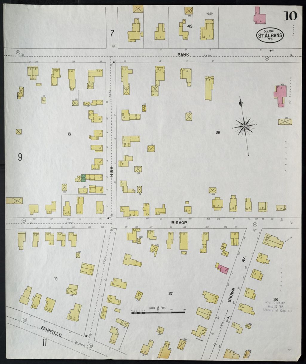 Miniature of Saint Albans 1901, sheet 10