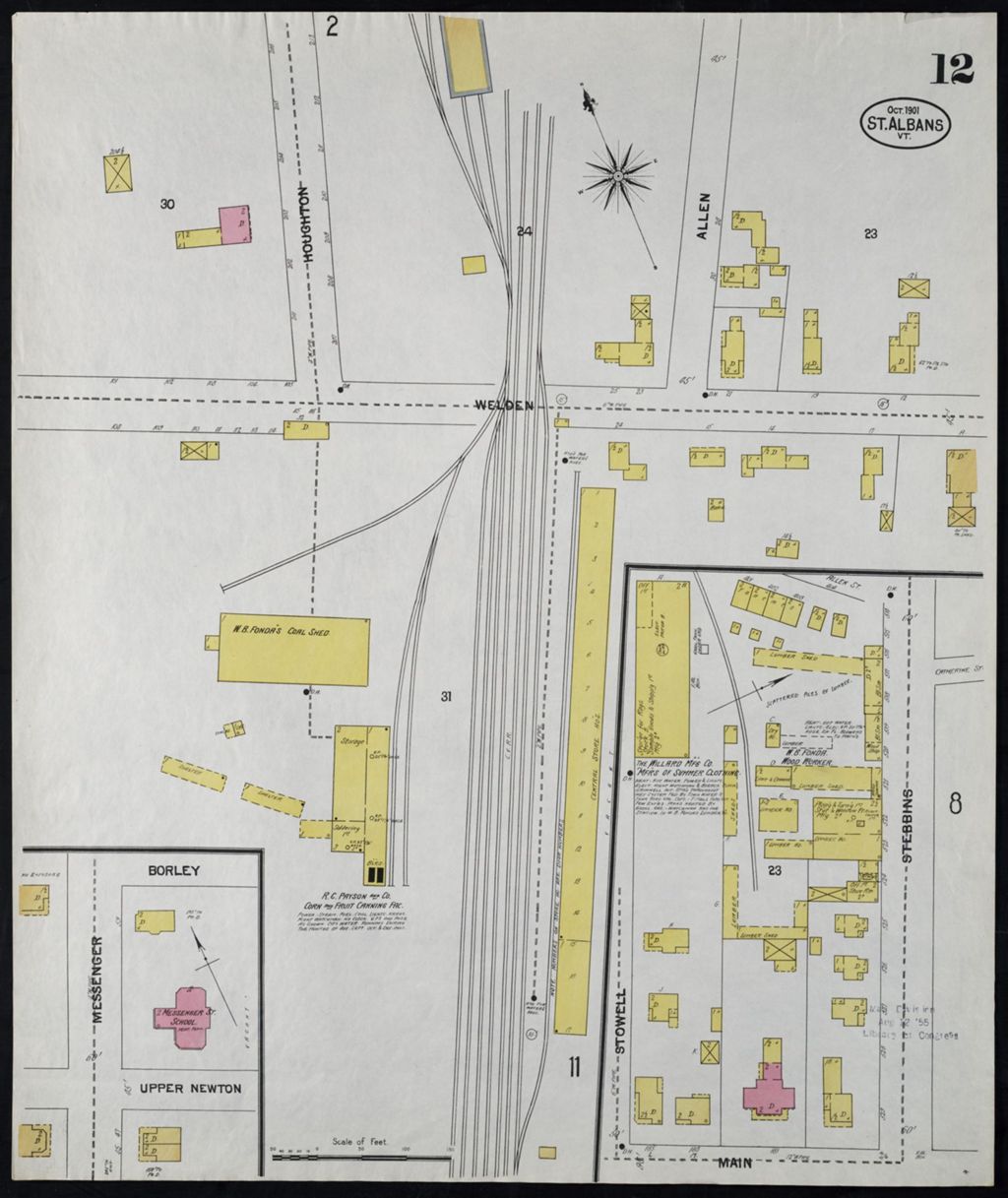 Miniature of Saint Albans 1901, sheet 12