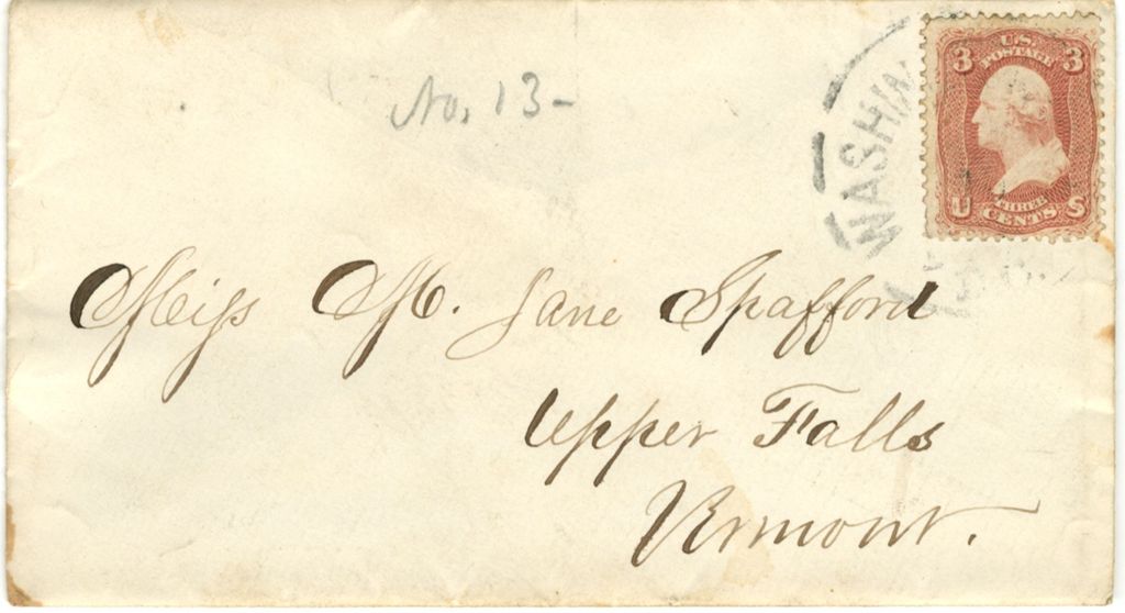 Miniature of Joseph Spafford to Mary Jane Spafford