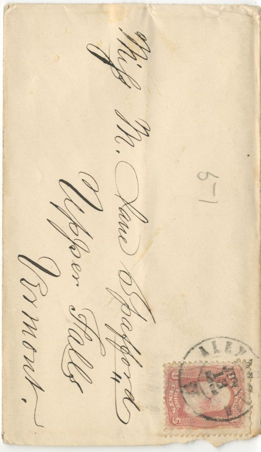 Miniature of Joseph Spafford to Mary Jane Spafford