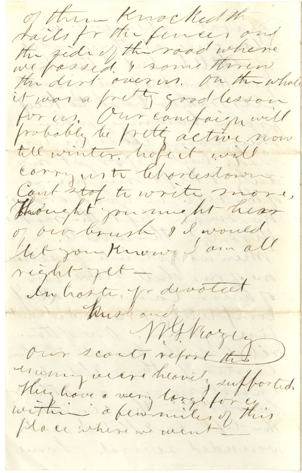 Miniature of Wheelock G. Veazey to Julia A. Veazey