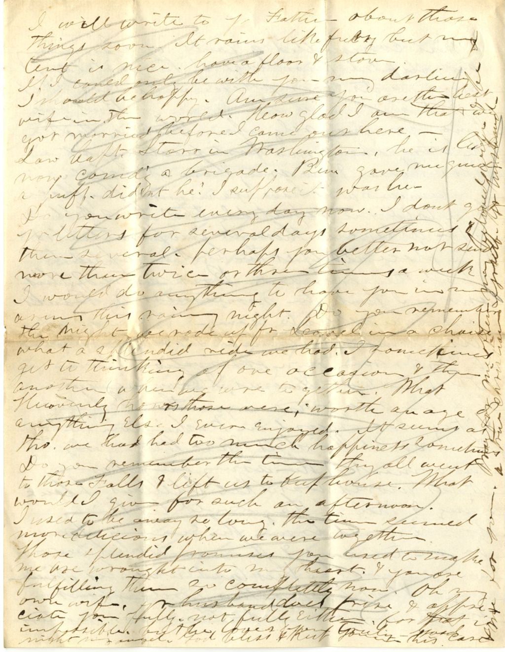 Miniature of Wheelock G. Veazey to Julia A. Veazey