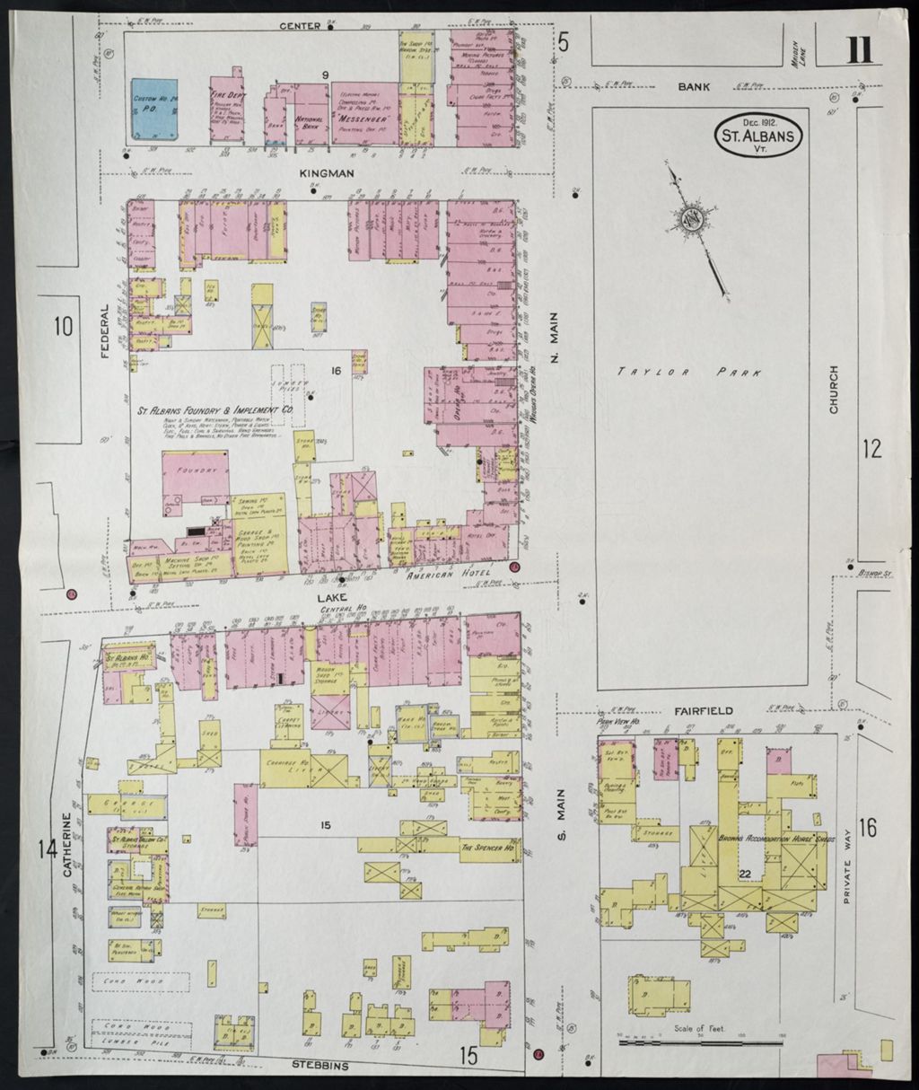 Miniature of Saint Albans 1912, sheet 11