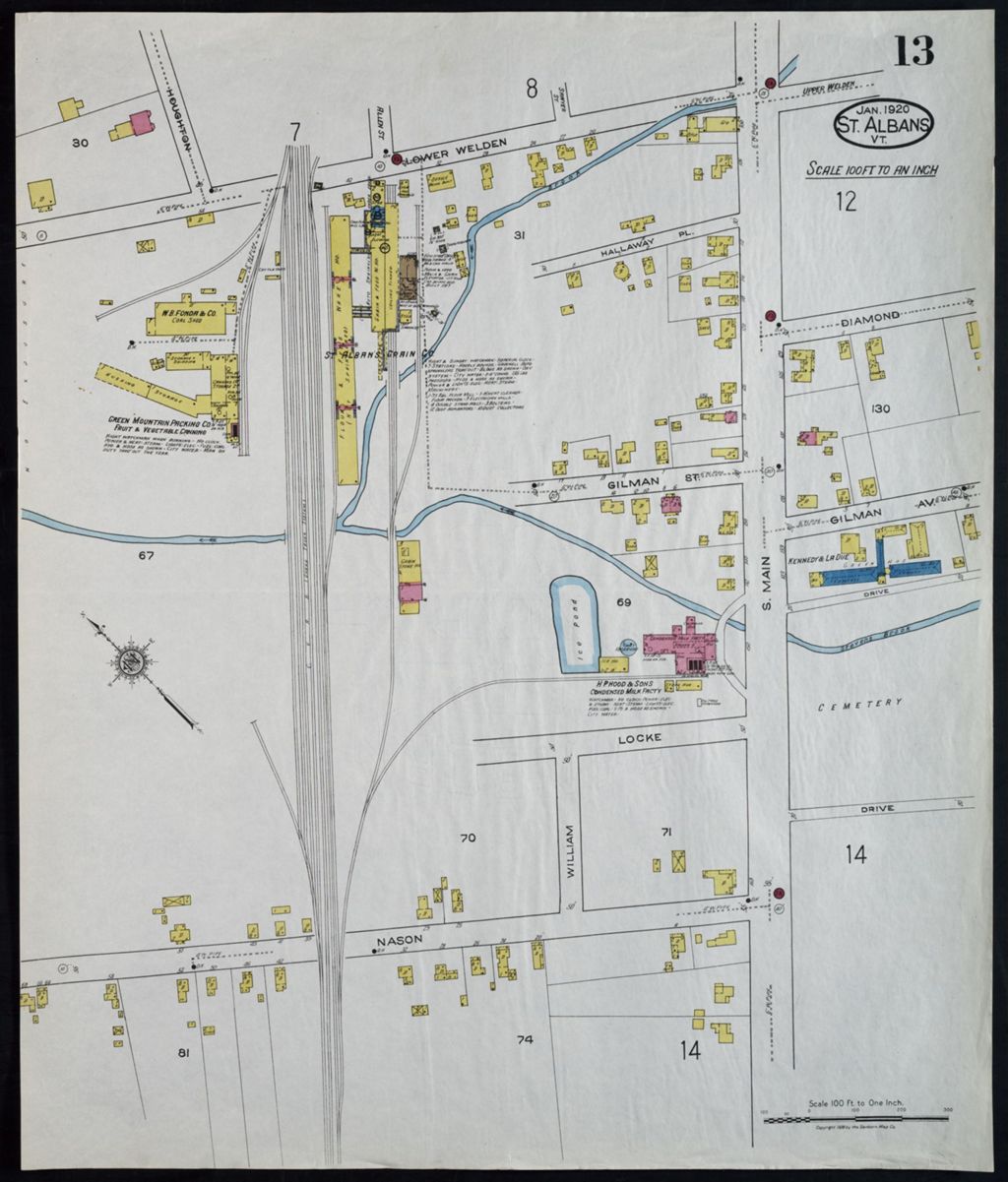 Miniature of Saint Albans 1920, sheet 13