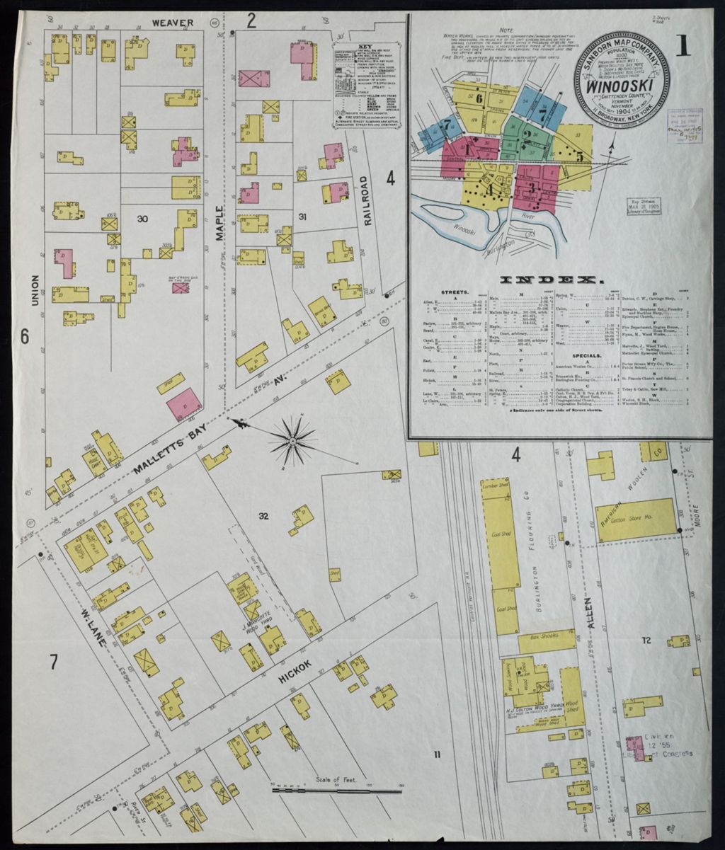 Miniature of Winooski 1904, sheet 01