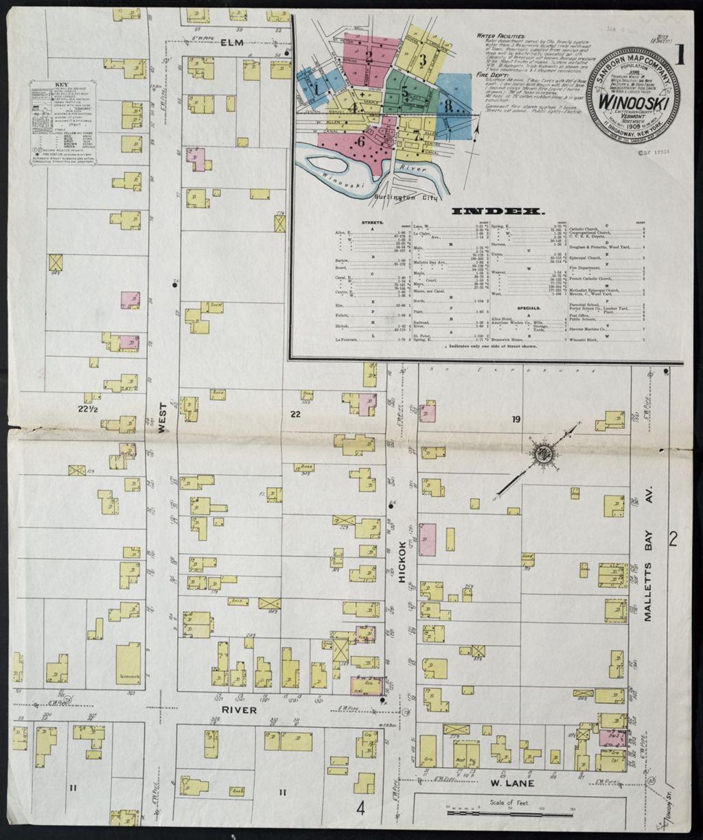 Miniature of Winooski 1909, sheet 01