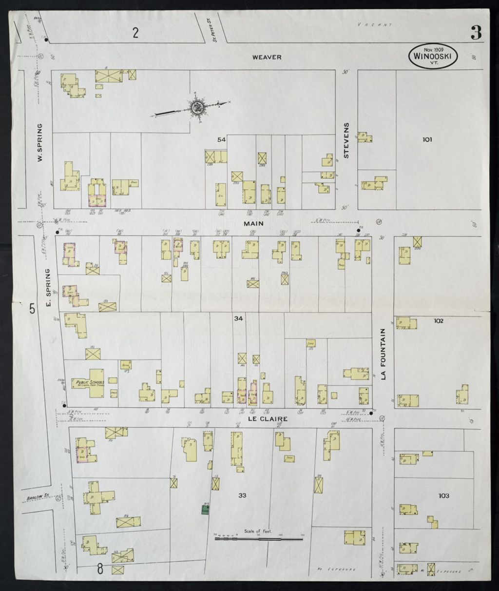 Miniature of Winooski 1909, sheet 03