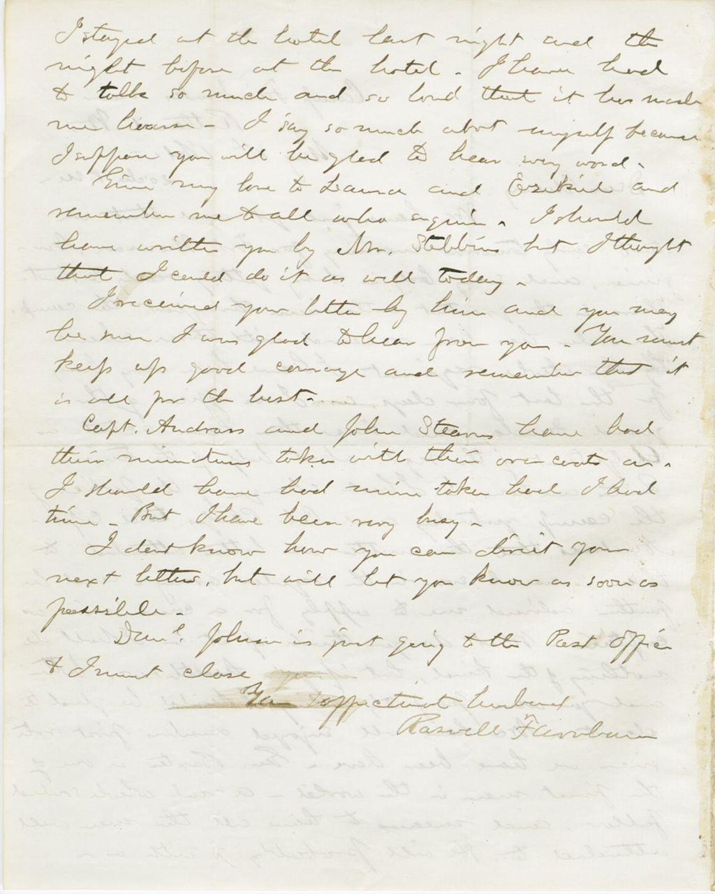 Miniature of Roswell Farnham to Mary [Farnham]